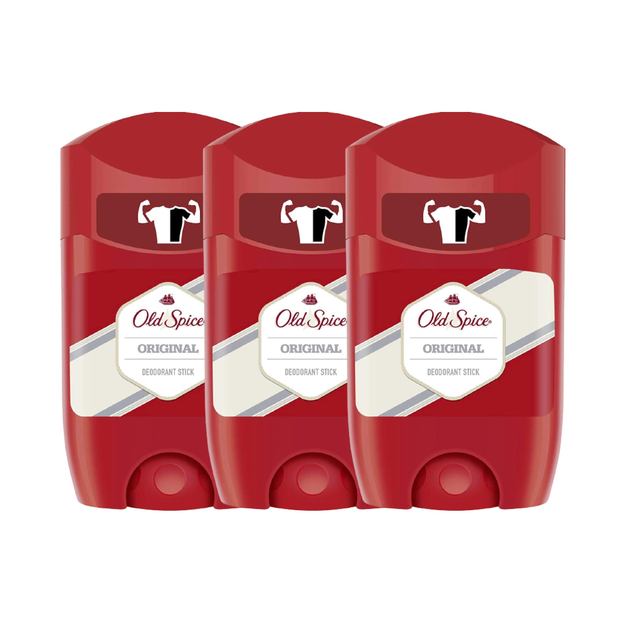Original Deodorant Stick For Men, 3 x 50 ml