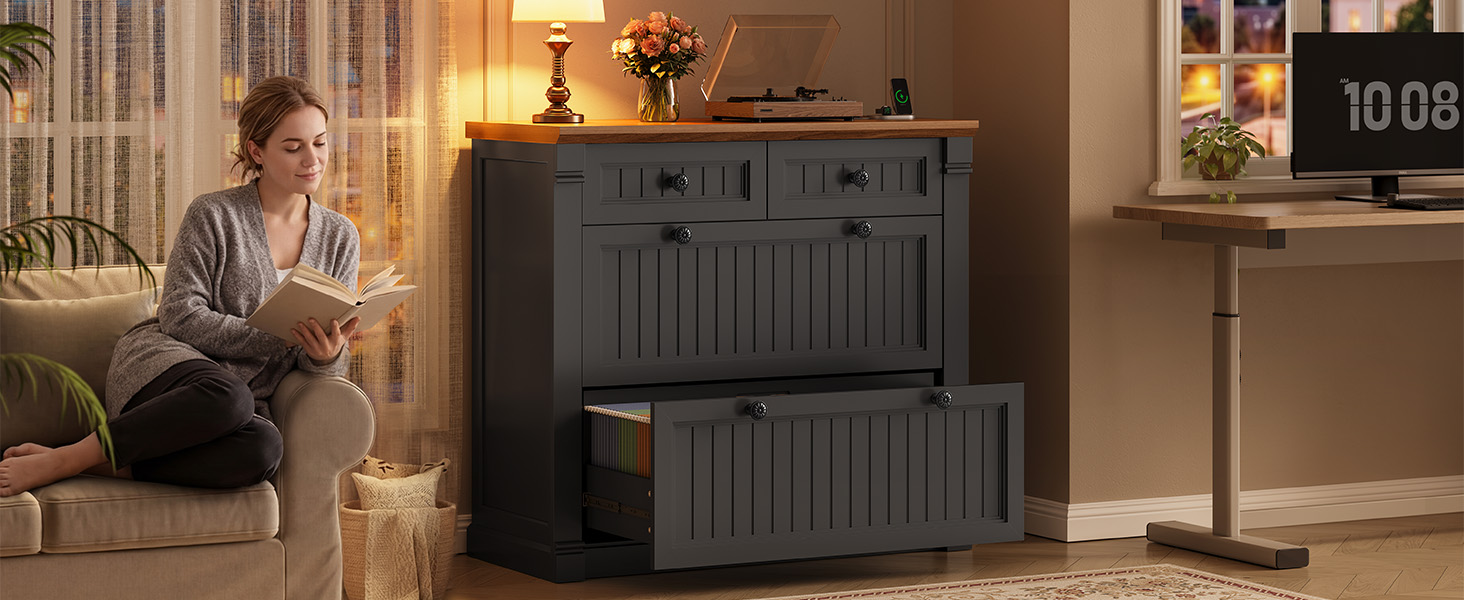 Amazon.com: SEDETA 4 Drawers File Cabinet, 33
