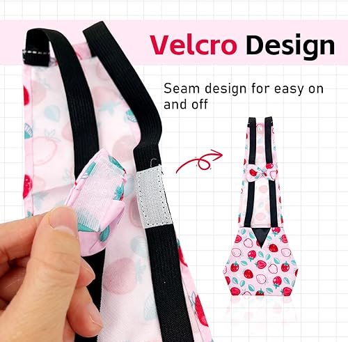 Miniatura 4 de 3 piezas de pañales de pollo para gallinas, pañales para mascotas, pañales reutilizables para pollo, accesorios de ropa con pajarita para aves de