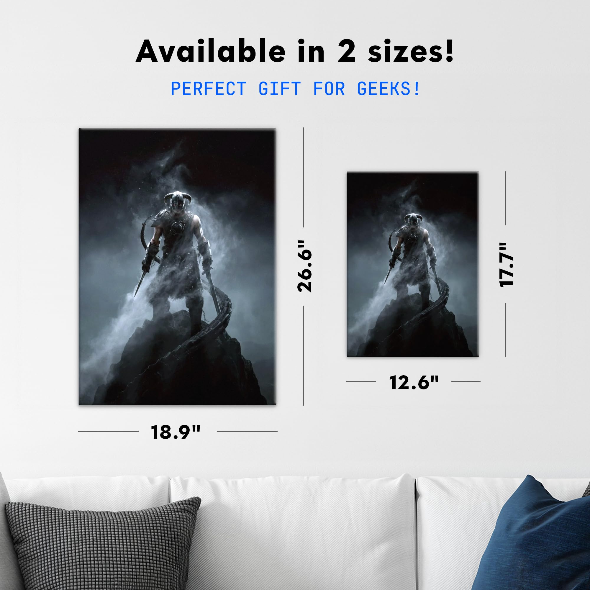 Displate The Dragonborn Comes – The Elder Scrolls V Skyrim – Édition Limitée – Poster Métal
