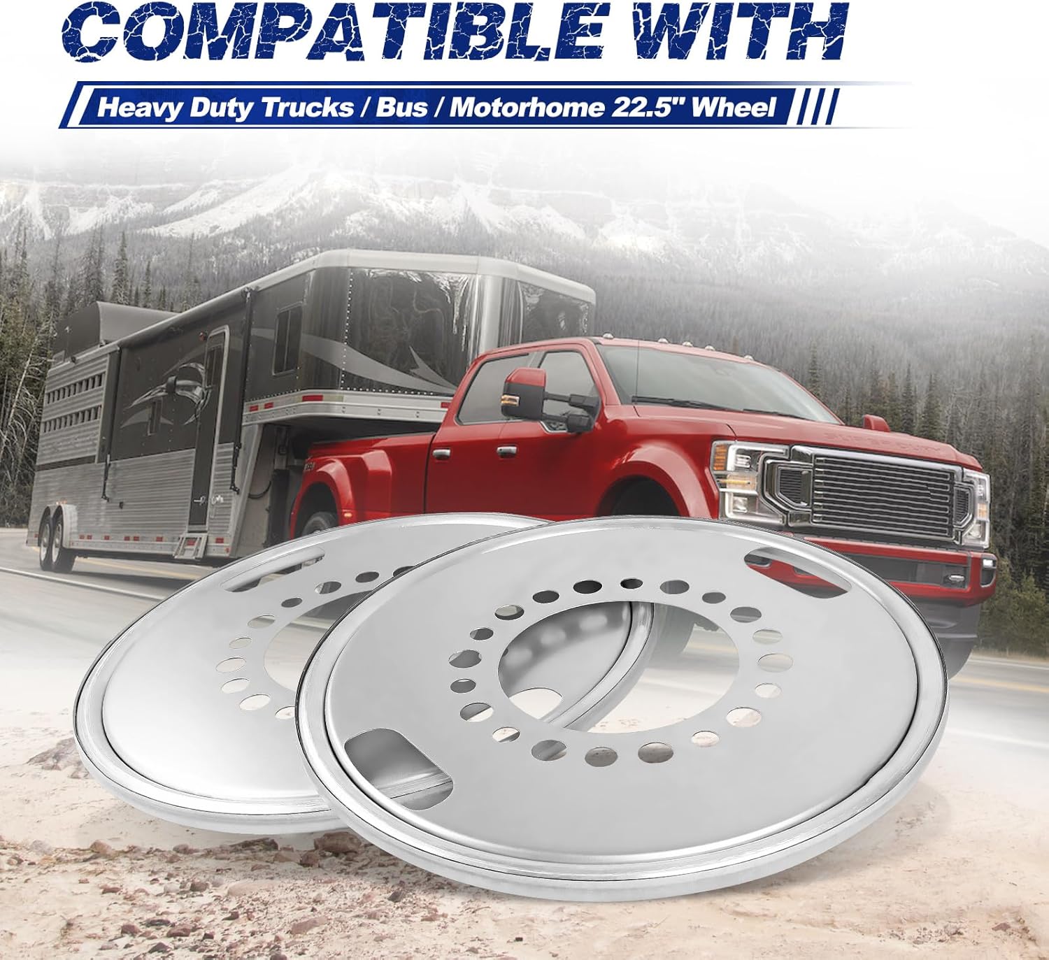 600-640 2Pcs of Steer Auto Wheel Balancer Fit for Heavy Duty Trucks/Bus/Motorhome 22.5" Wheel