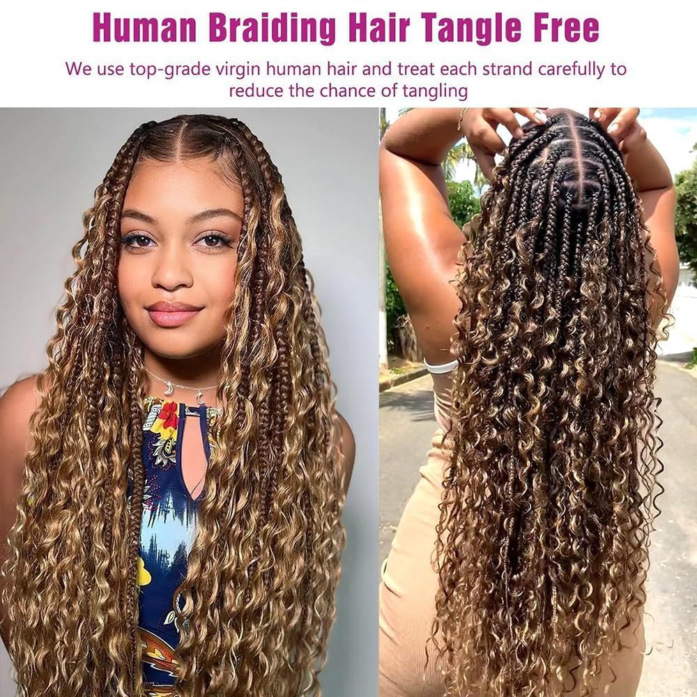 Human Braiding Hair Extensions - 100% Raw Human Hair Bulk