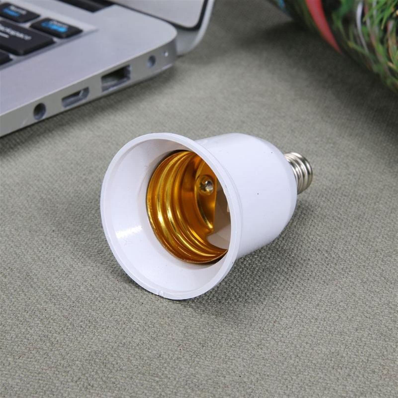 Convertisseur de lumière, Adaptateur douille E14 vers E27, 5 x 3, cm, ignifuge