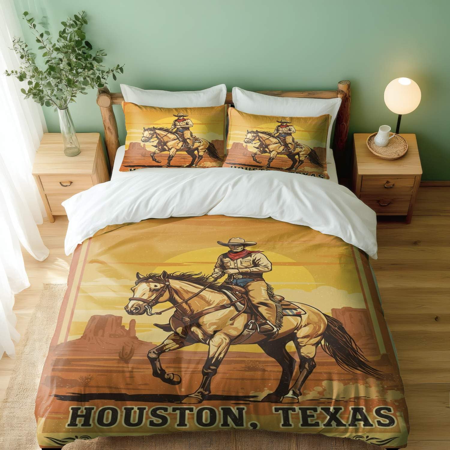 Parure de lit western pour chambre de garçon aventurier modèle simple