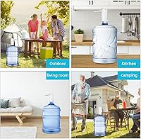 Vista 5 de Dispensador de agua plegable, bomba automática de botella de agua, dispensador de agua eléctrico para botellas universales con carga tipo C, bomba