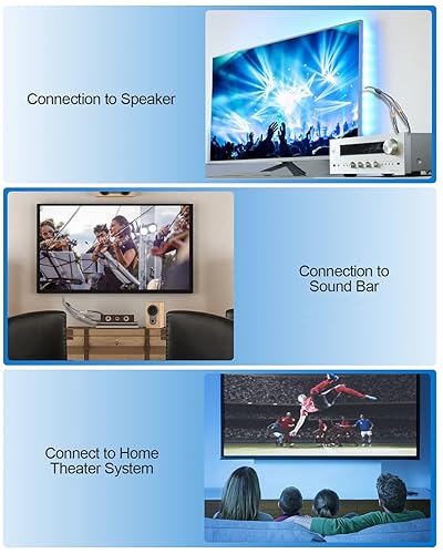 Vista 28 de Divisor RCA de 3 pies/3.3 ft, divisor RCA Y de 1 macho a 2 machos, cable de audio estéreo digital, transmisión bidireccional, doble blindaje