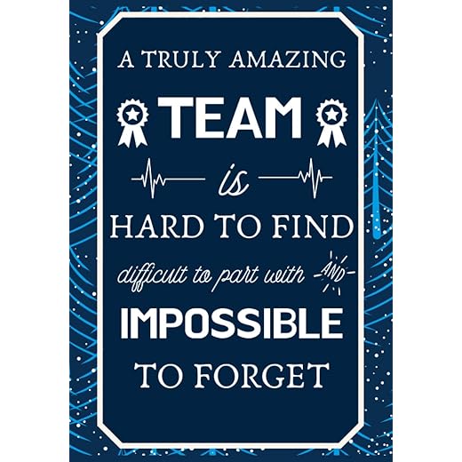 A Truly Amazing Team is Hard to Find, Difficult to Part with, Impossible to Forget: Christmas Gifts for Employees - Notebook Journal - Weekly Goal Checklist Planner