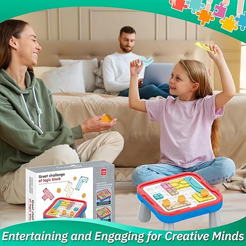 Miniatura 3 de Rompecabezas de bloques de plástico para niños, rompecabezas de cerebro de juguete Tangram Jigsaw Inteligencia Bloques rusos Juego STEM Montessori