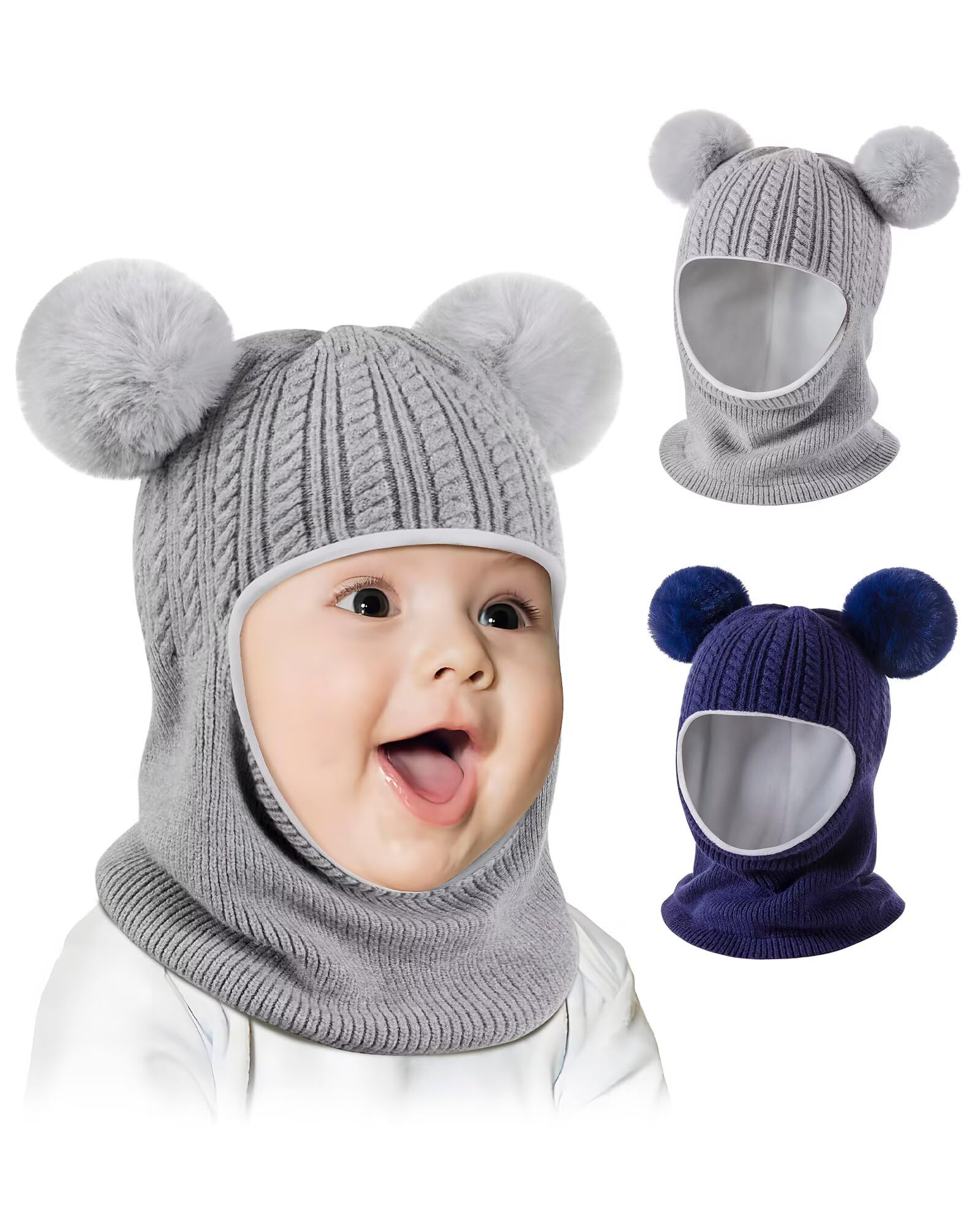 Baby Winter Hat Scarf Set 2-Pack