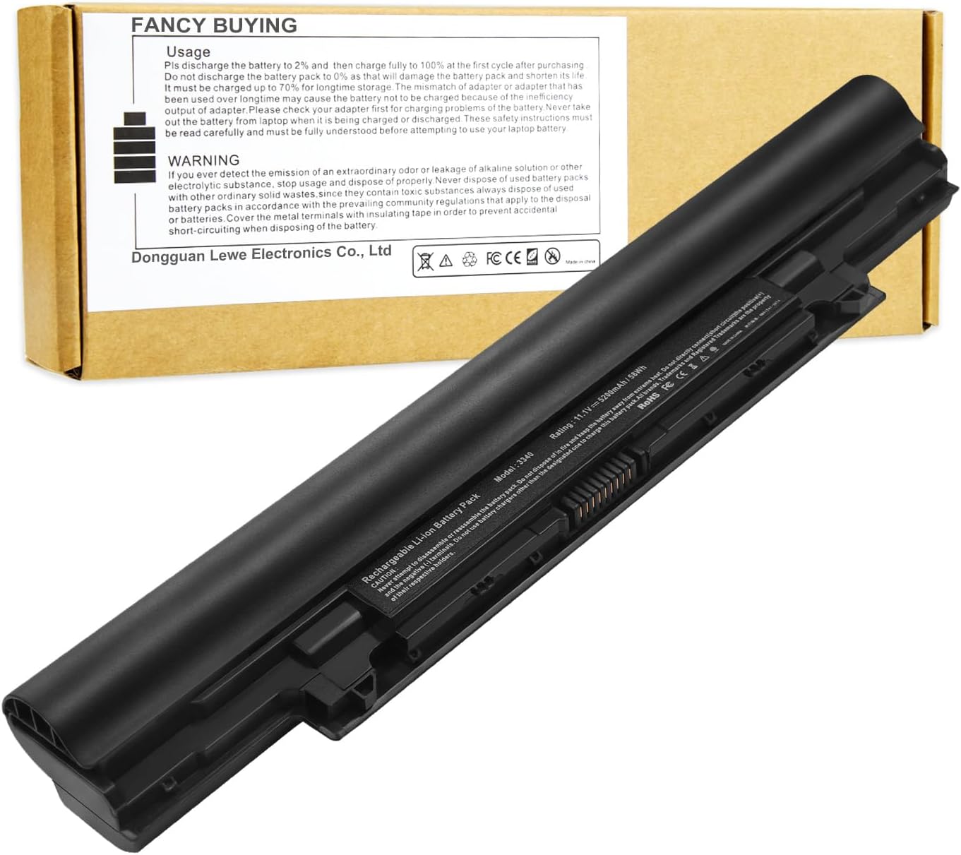 Fancy Buying H4PJP 5MTD8 Laptop Battery for Dell V131 2nd Series Latitude 3340 3350, Fits JR6XC YFDF9 YFOF9 451-BBJB 451-BBIY 451-BBIZ 7WV3V