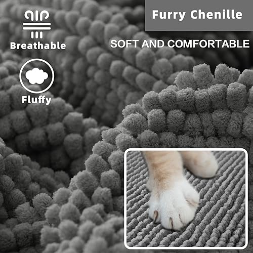 Miniatura 3 de Flamingo P Funda de felpilla para cama de perro, gruesa y grande, lavable para mascotas, protector antideslizante para sofá de 3 cojines, apta para