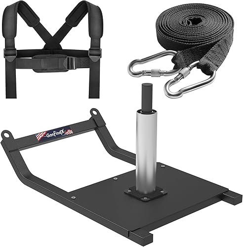 GanFindX Trineo de pesas, trineo de entrenamiento, entrenamiento de fuerza para ejercicio atlético y mejora de velocidad, adecuado para discos de