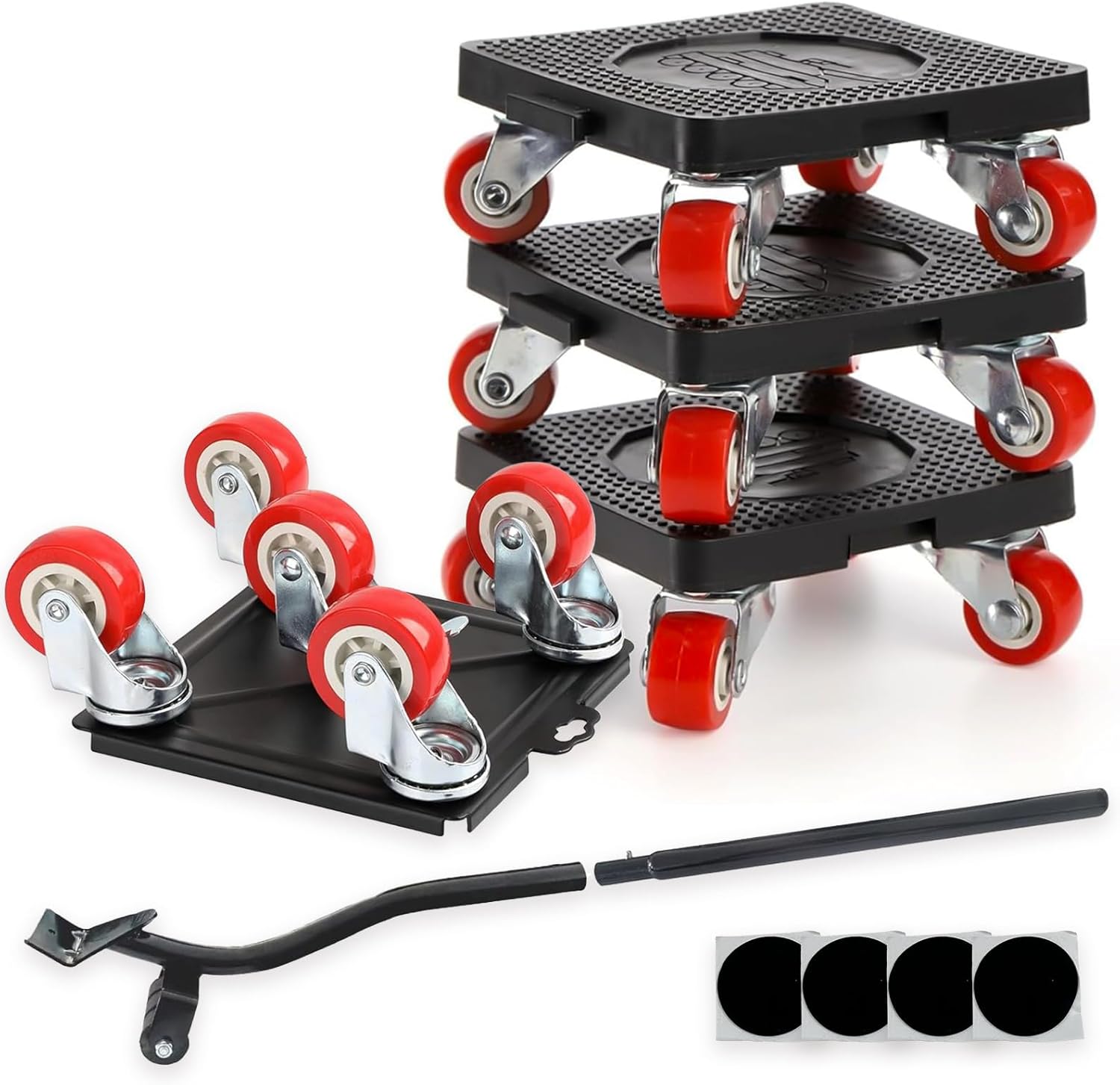 5 Pack Furniture Lifter Tool,Furniture Lift Mover Tool Set with 360° Rotation Moving Wheels,Furniture Rollers for Moveing,Refrigerator,Cabinet,Furniture sliders-950Lbs Load Capacity