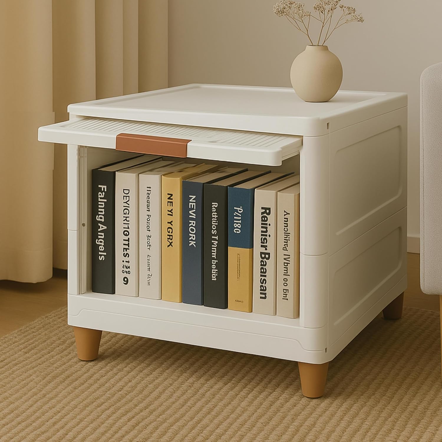 SpaceOrganizer Cupboard for Storage/Durable Storage Cabinet/Cupboard for Home/Office Cabinets/Cupboards/Bookcases/Cupboards/Drawers/File Cabinets (Cupboards- 1 Door (White), 1PCS)