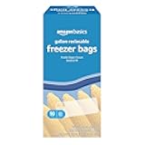 Reclosable Freezer Gallon Bags, BPA Free, 90 Count (Previously Solimo)