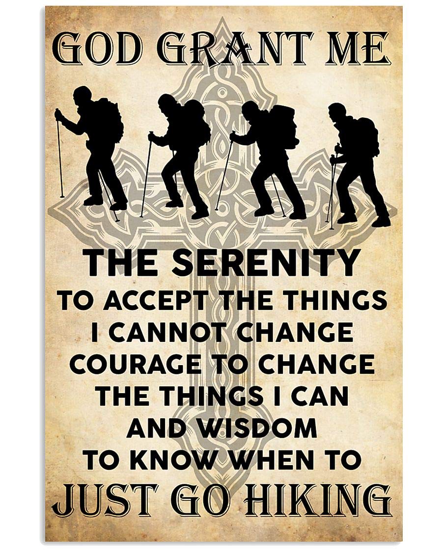 Eeypy Tin Sign Decor God Grant Me The Serenity To Accept The Things I Cannot Change Sign, The Best Gift For Family Or Friends Vintage 12×8 Inch