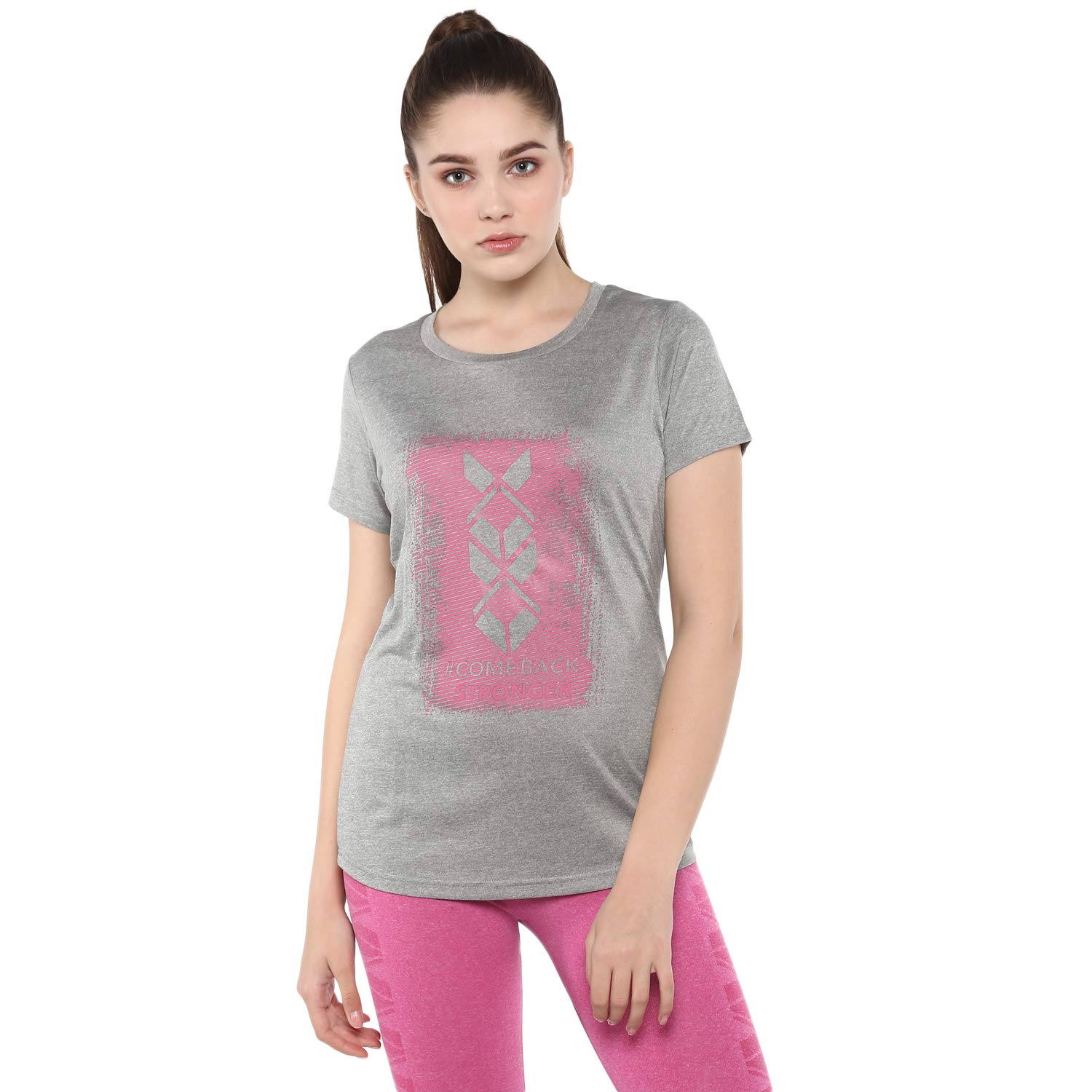 Nivia5084 Polyester Hydra 8 T-Shirt, XS (Light Grey)