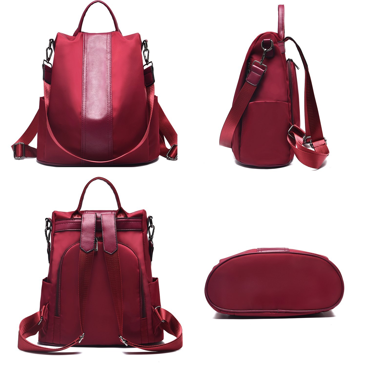 Charmore Zaino da Donna Antifurto Borse Nylon impermeabile Daypack Spalla per Viaggio Lavoro Scuola