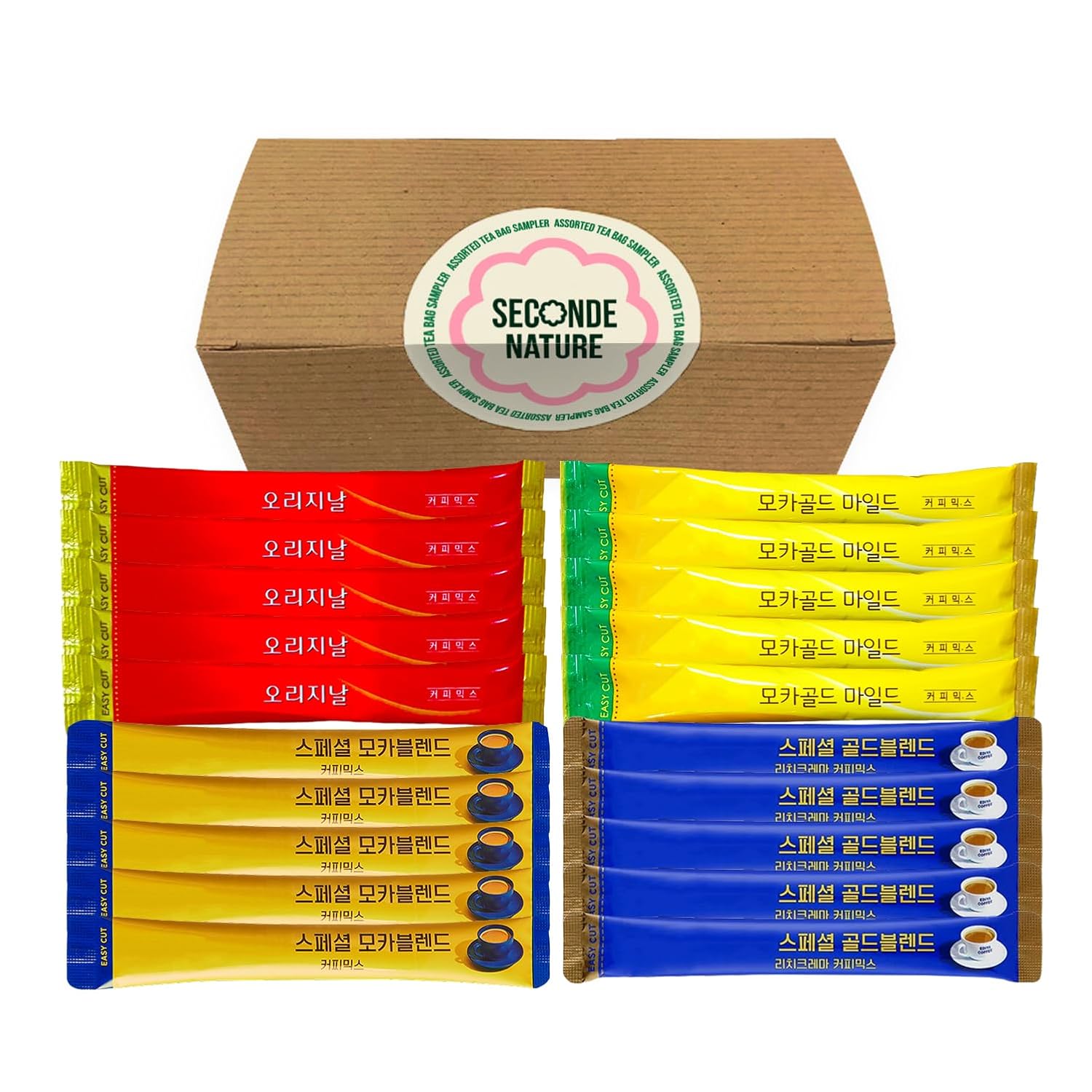 Korean Coffee Mix Variety Packet Sampler | Instant Coffee Mix 20 Sticks | Maxim Instant Coffee Original, Maxim Mocha Coffee, Ediya Special Blends - Journey of Korea