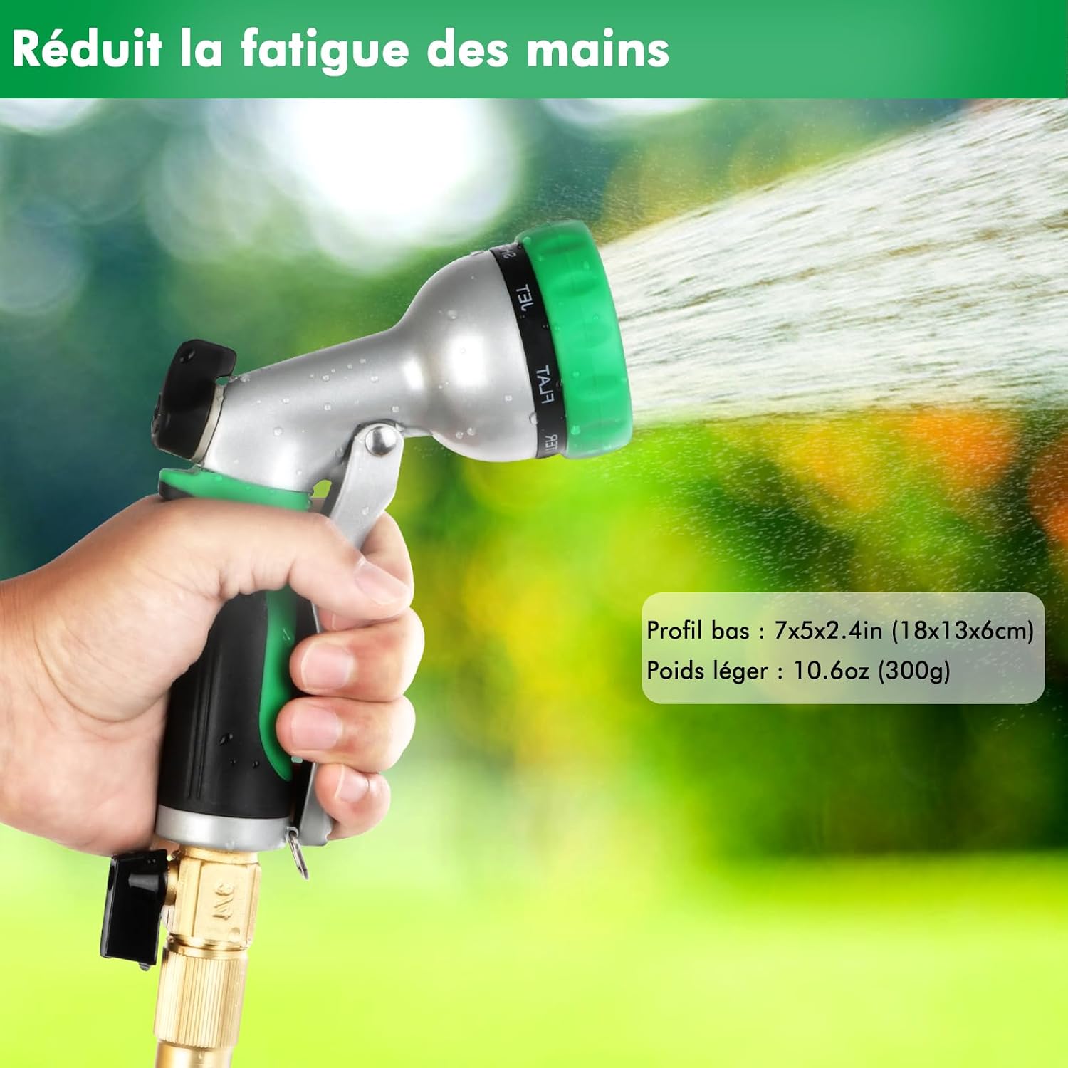 Pistolet à tuyau haute durabilité en utilisation quotidienne