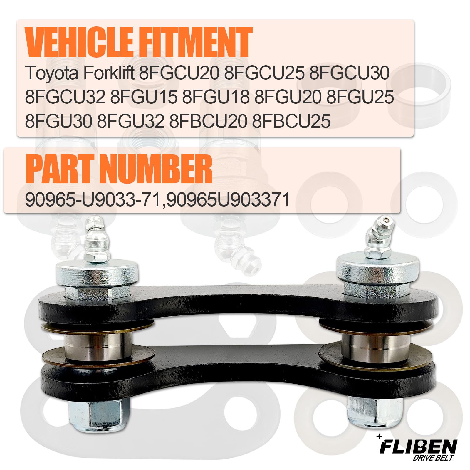 yaaksページ Amazon.com: 90965-U9033-71 Steer Axle Kit Forklift Tie Rod