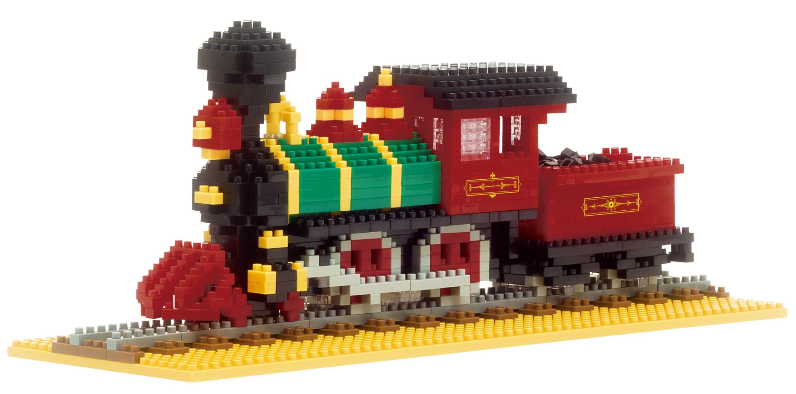 nanoblock - Vehicles - Steam Locomotive 4-4-0, Advanced Hobby Series Building Kit