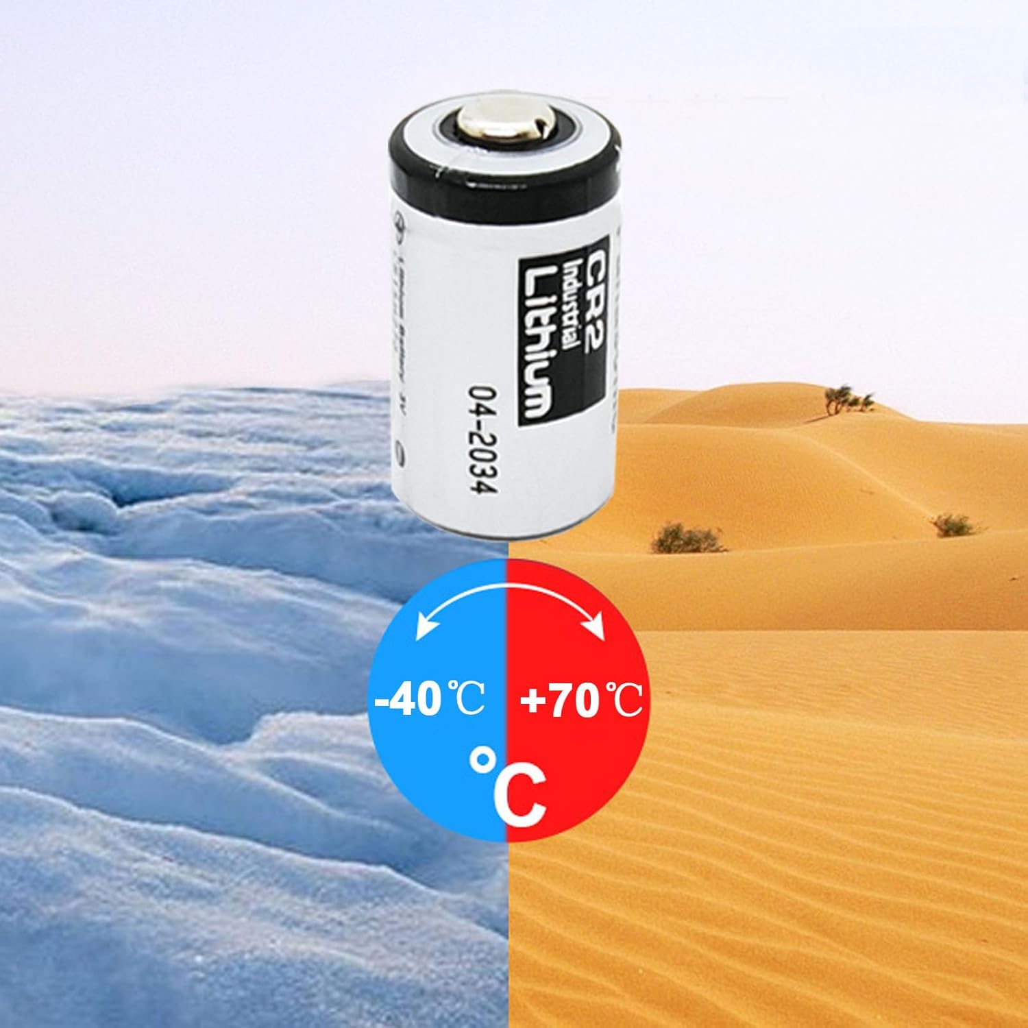50 Pack CR2 3V Industrial Lithium Battery 850mAh Photo Lithium Battery