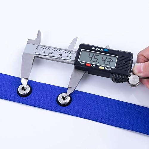 XUXIN Heart Rate Monitor Chest Strap Replacement Compatible with Wahoo Tickr Polar H10 H9 H7 Garmin HRM Coospo Waist Trimmer Exercise Belt Chest Strap(Sapphire Blue,Medium)