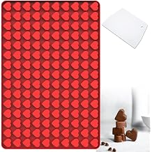 Mini Heart Silicone Molds, 150 Cavities Heart Shape Chocolate Mold for Homemade Candy, Fondant, Gummy, Jelly, Food Grade Heart Shapes for Fruit Snacks, Pet Treats, Snack Biscuits With