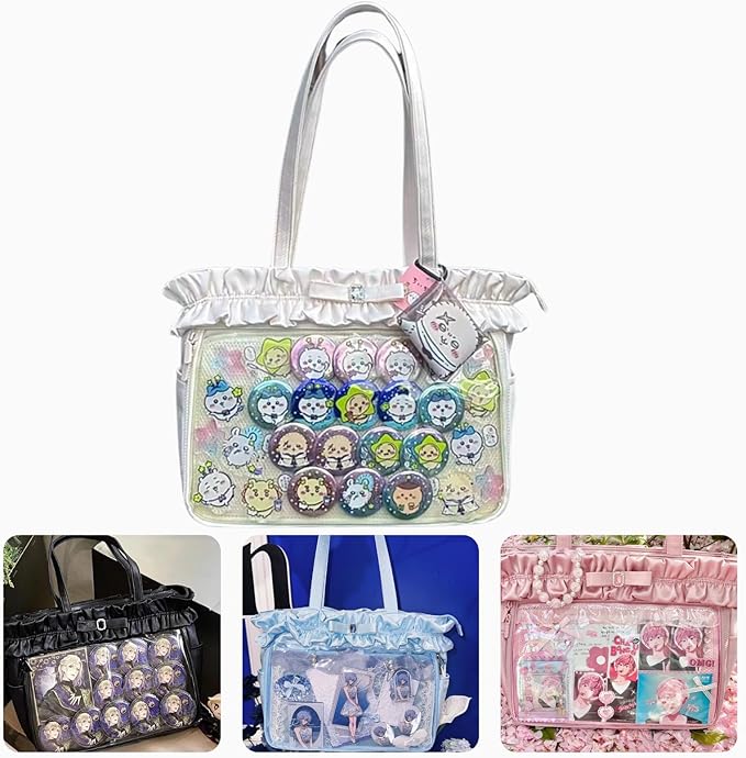 プロセカ KAITO 痛バ 痛バッグ 楽天市場】A4 多機能2WAY ハンドルフリル トートバッグ 痛バッグ 痛バ