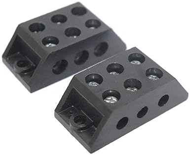 Electronic Spices Bakelite Connection Terminal Plate 30 A 3 Way Close Type, Black