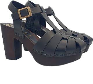 Women's sandals with BLACK leather upper | Made in Italy - MY451 NERO