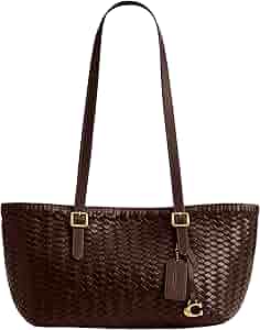 Amazon.com: Coach Woven Swing Tote, B4/Maple : Clothing