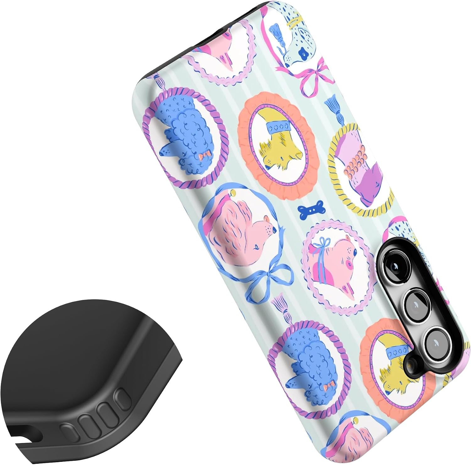 Casely Galaxy S23 Case | Chateau Pups | French Dog | Essential Slim Dual-Layer Protective Design