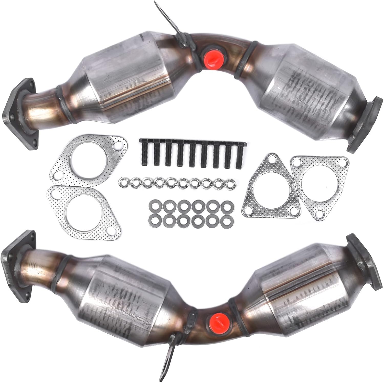 Front Left & Right Catalytic Converter Replacement for Nissan 350Z Base Coupe 2-Door Infiniti FX35 / G35 / M35 2003-2008 16197 16198 43214 43215