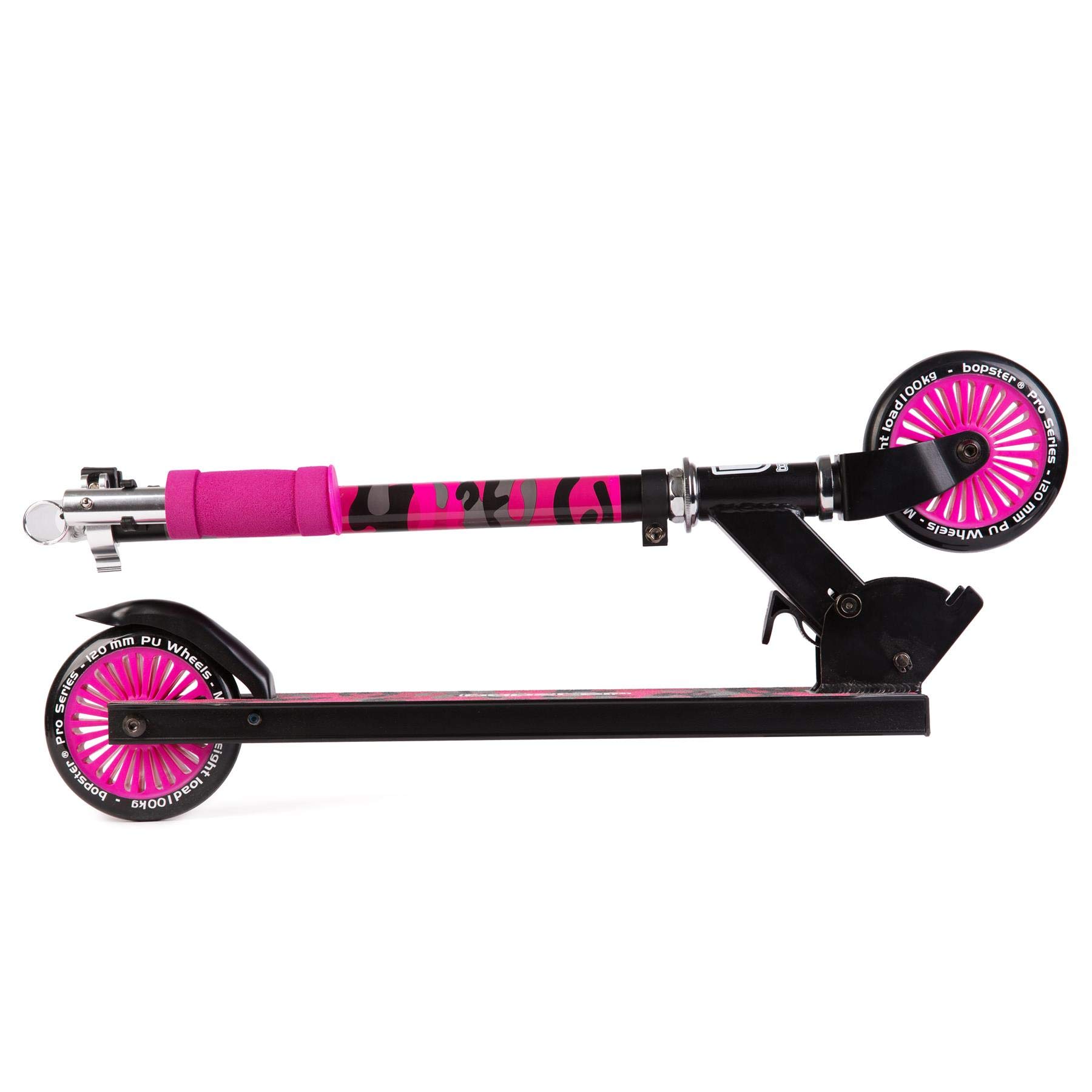 BOPSTER - Trottinette Pliable Enfant et Adolescent - Trottinette 2 Roues - De 5 à 14 Ans