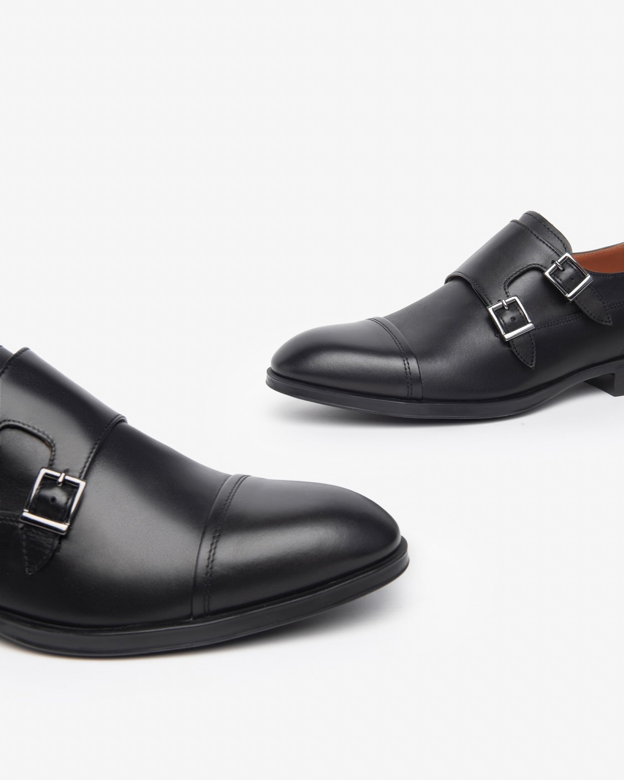 Nero Giardini E400142UE Doppia Fibbia Uomo in Pelle