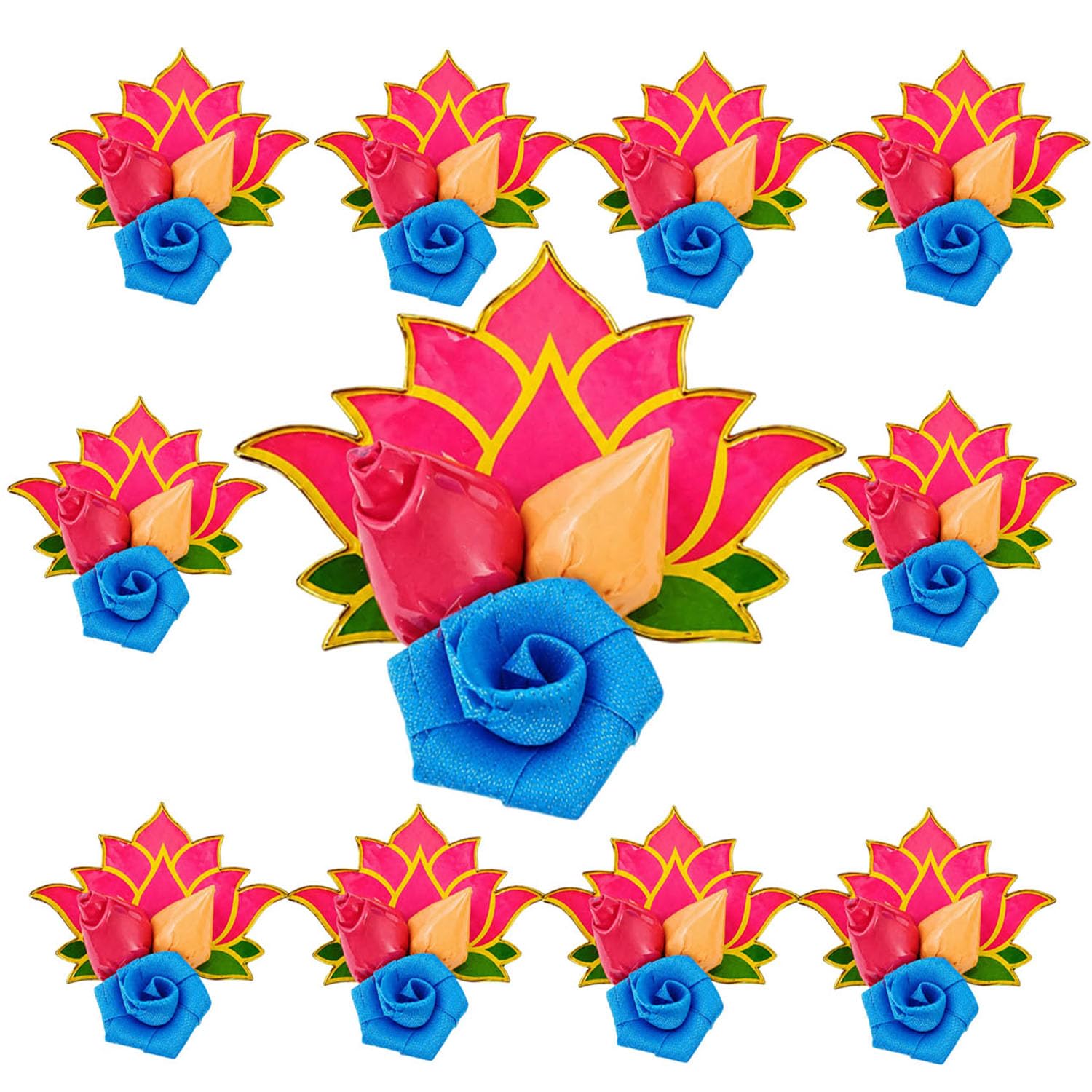 NISKANET Lotus MDF Haldi Kumkum Pouch Gift Set|Pack of 15| Traditional Return Gifts for Pooja, Festivals, Weddings, Housewarming, Thamboolam, Celebrations & Auspicious Events|HGFD-image-19