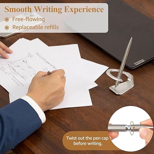 Miniatura 5 de SUNTEREST Bolígrafo de levitación magnética, bolígrafo de lujo de metal, accesorios tecnológicos para hombres, decoración de oficina, bolígrafo