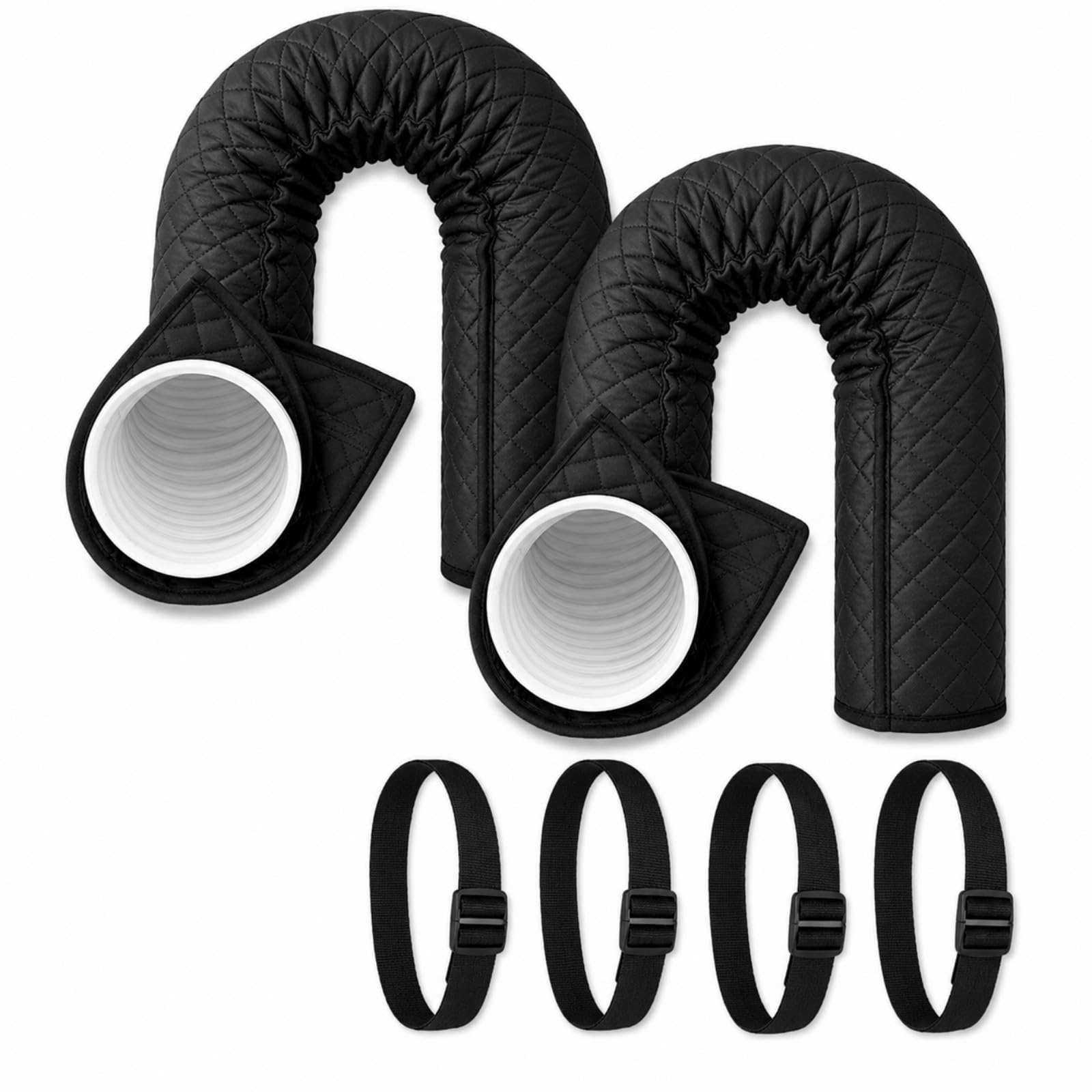 Funda Aislante Manguera AC para Costway HCST02304 2026+ | Aislamiento Acolchado | Cierre Gancho Y Bucle | Correas Hebilla | Impermeable Anticondensación | Ajuste Universal