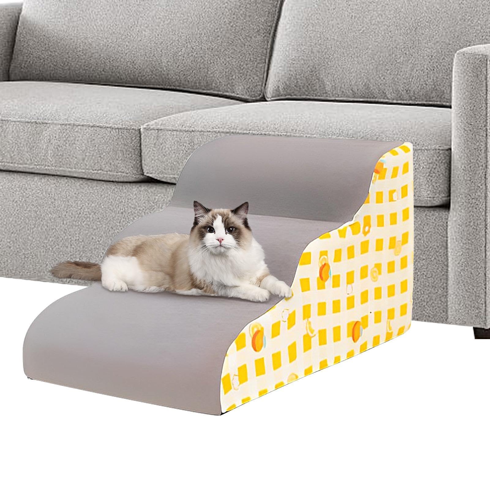 Rampe pour chien Escalier en mousse pour lit haut Marches pour animaux de compagnie