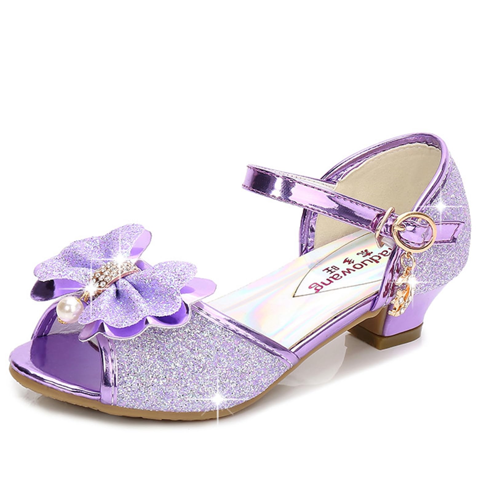 Girl's Princess Mary Jane Pump Shoes - Pink Silver Blue Purple White - Size 12 Months — view 8