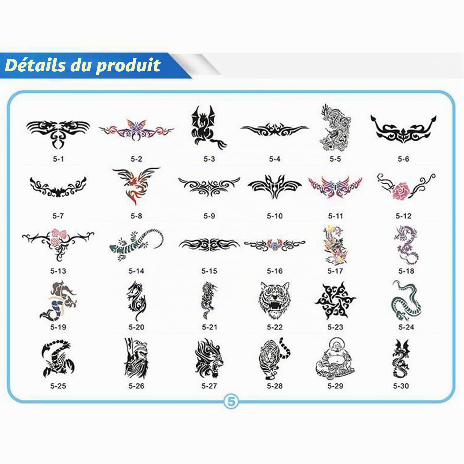 Lot de 30 pochoirs aérographe réutilisables pour les filles et les garçons…