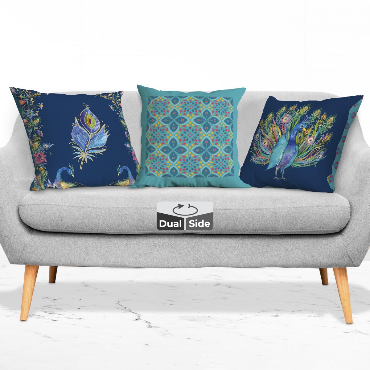 Brizberry® Designer Ethnic Decorative Premium Poly Cotton Throw Pillow Cushion Covers, Double Both, Made in India, Set of 3 (16 inch x 16 inch) (Design 42-3) (B0CVRVFHKN) Amazon Price History, Amazon Price Tracker