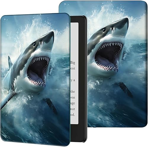 Vista 41 de Funda para Kindle Paperwhite de 7" (12ª generación, 2024) y Kindle Colorsoft Signature Edition, delgada, ligera, de piel sintética, ajustable, Smart