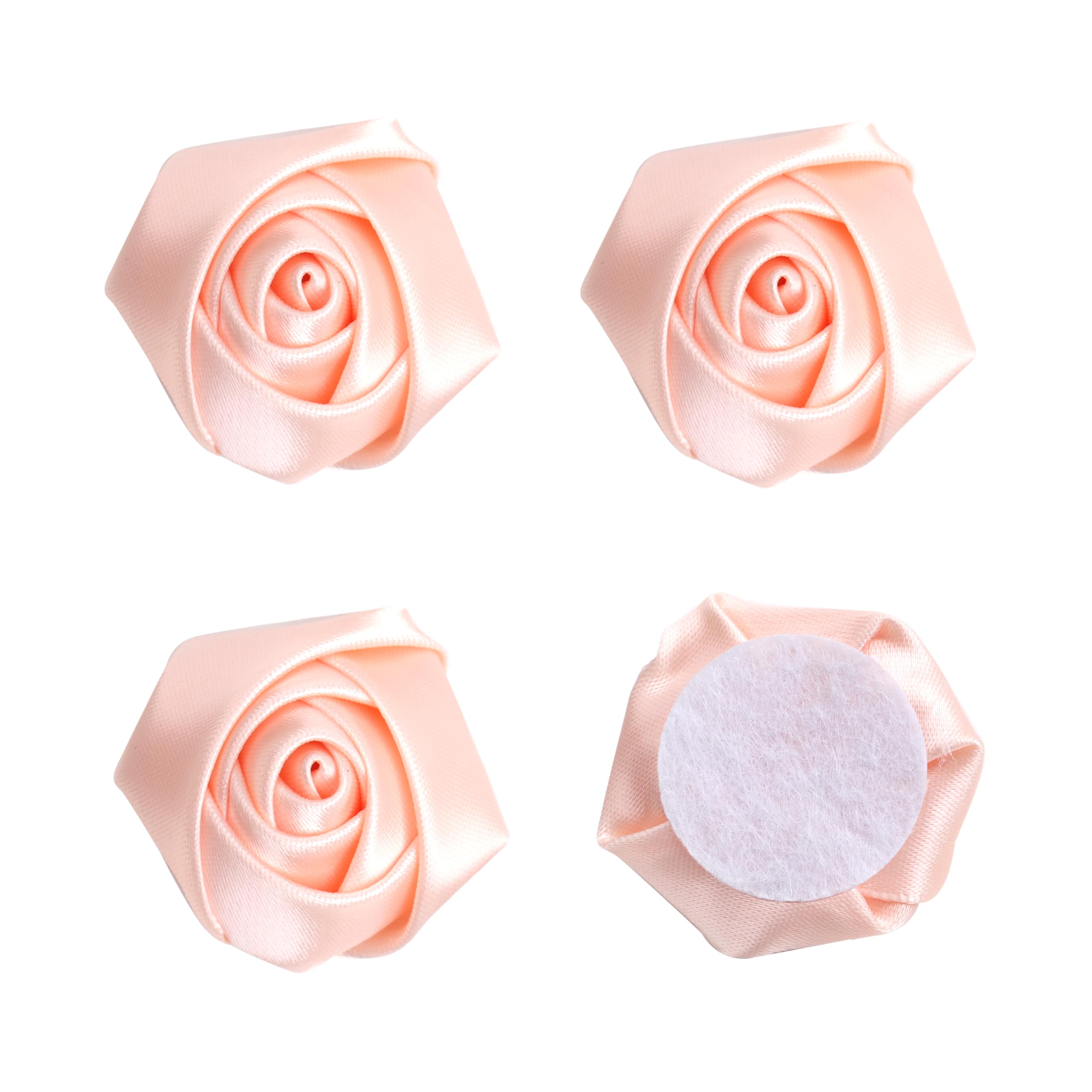 Photo 1 of YAKA 20pcs Handmade Stereo Fabric Rose Flowers for DIY Headdress Flowers Headbands Clips,Rose Wedding Decor Hair Bow Appliques Craft Sewing Accessories (Multi-Color)
