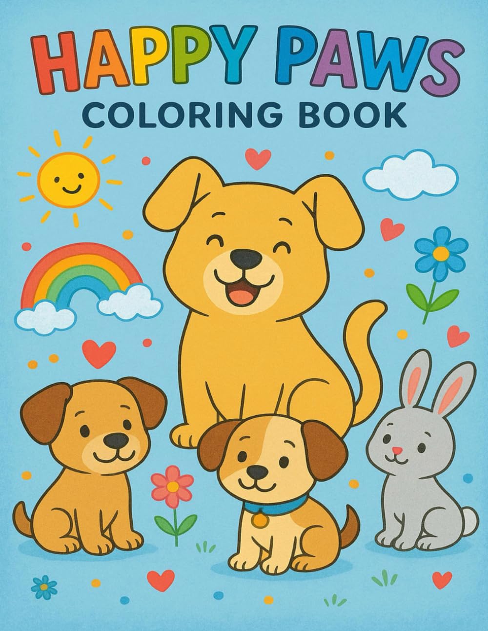 Happy Paws Coloring Book: Coloring Book