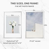 Vista 501 de Fun Memories Portarretratos de metal de 16 x 20 pulgadas con paspartú de 11 x 14 pulgadas, acabado de aluminio cepillado, parte delantera de vidrio