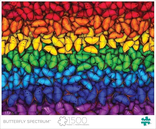 Miniatura 3 de Buffalo Games - Lena - Butterfly Spectrum - Rompecabezas de 1500 piezas para adultos desafiante rompecabezas perfecto para noches de juego - Tamaño