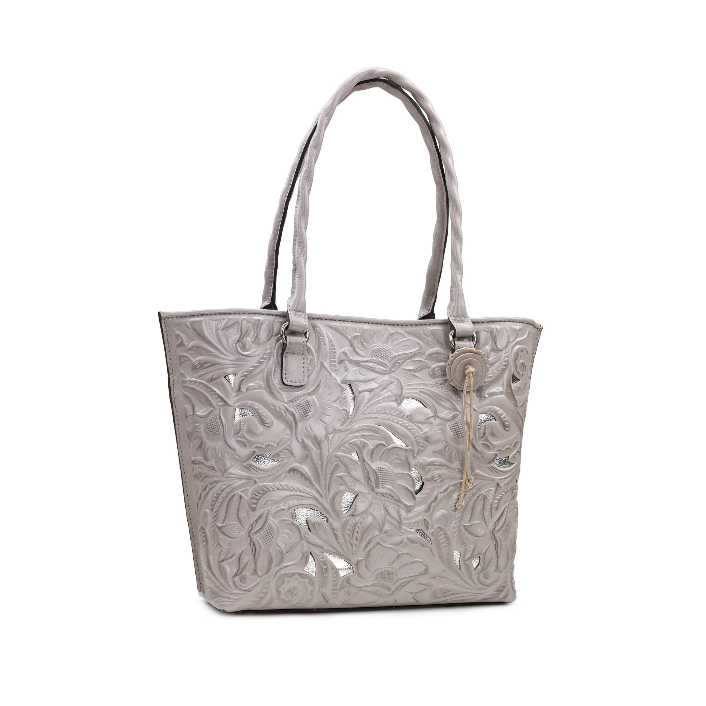 Patricia Nash Womens Tote Purse - Adeline Full Grain Leather Tote Bag